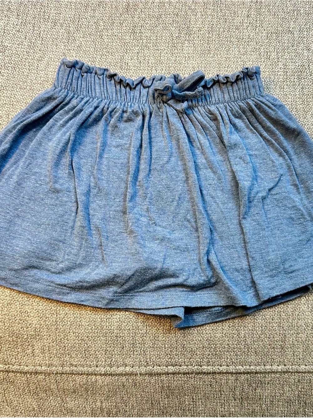 Little Sleepies Heather Blue Girls' Skirted Shorts